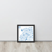 画像をギャラリービューアに読み込む, おしろへいこう あお(フレーム付)