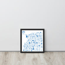 画像をギャラリービューアに読み込む, おしろへいこう あお(フレーム付)