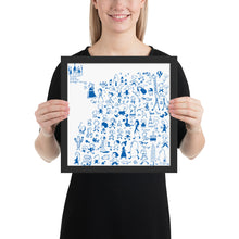 画像をギャラリービューアに読み込む, おしろへいこう あお(フレーム付)