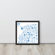 画像をギャラリービューアに読み込む, おしろへいこう あお(フレーム付)