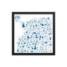 画像をギャラリービューアに読み込む, おしろへいこう あお(フレーム付)