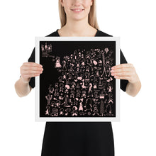 画像をギャラリービューアに読み込む, おしろへいこう ピンク(フレーム付)